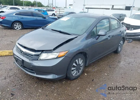2012 Honda Civic Lx z USA, uszkodzony, nr VIN 2HGFB2F5XCH563836